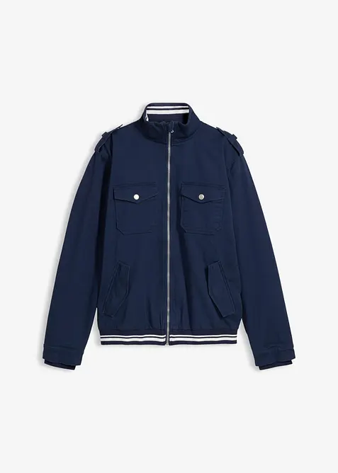 Übergangsjacke in Regular Fit in blau von vorne - bonprix