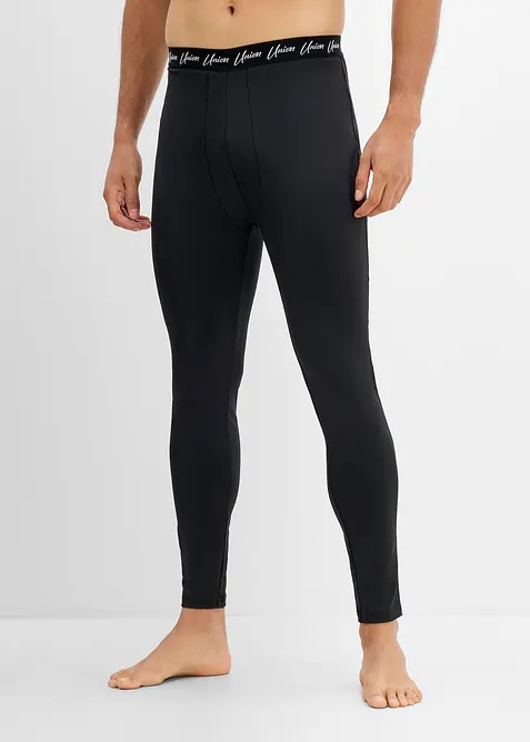 Lange Unterhose feuchtigkeitsregulierend in schwarz von vorne - bonprix