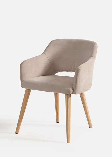 Stuhl in beige von vorne - bonprix