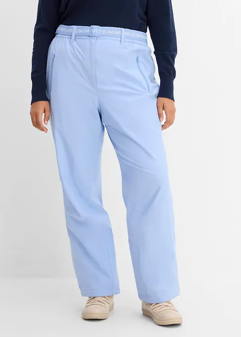 Ski-Thermohose mit Fleecefutter, wasserdicht in blau von vorne - bonprix