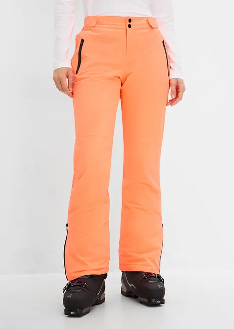 Wasserabweisende  Skihose in pink von vorne - bonprix
