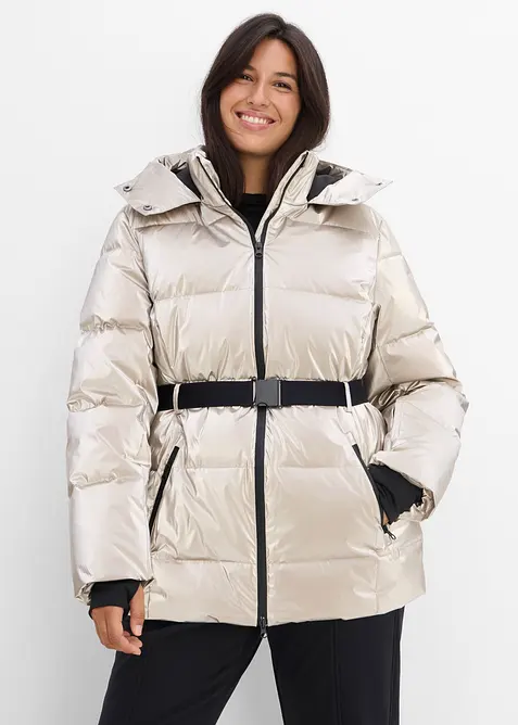 Skijacke in gold von vorne (im Anschnitt) - bonprix