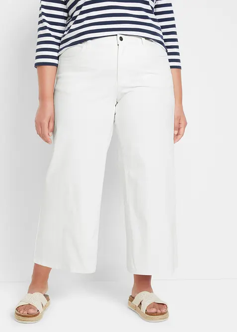 Culotte Mid Waist, (2er-Pack) in blau von vorne - bonprix