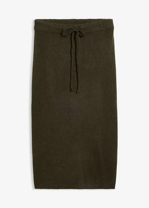 Strickrock in grün von vorne - bonprix