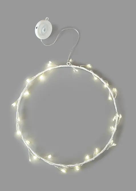LED-Hängedeko Kreis in weiß von vorne - bonprix