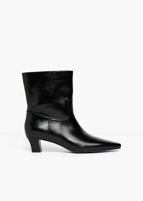 Stiefeletten mit hohem Absatz in schwarz - bonprix