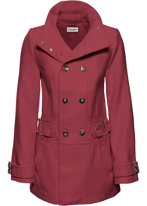 Kurzmantel, Petite in rot von vorne - bonprix