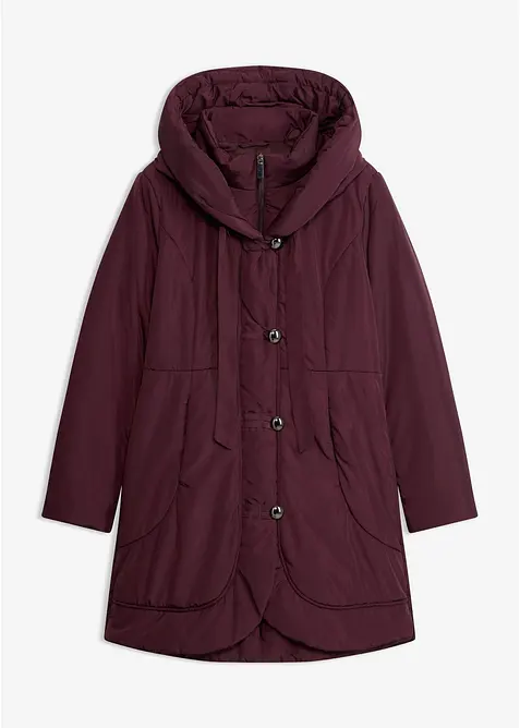 Kurzmantel in Loose Fit in rot von vorne - bonprix