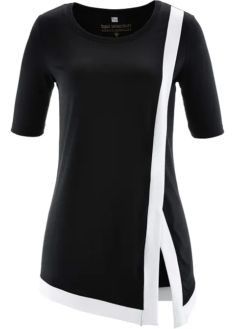 Longshirt in schwarz von vorne - bpc selection