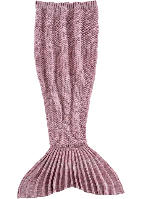 Kuscheldecke in Mermaid-Form in rosa - bonprix