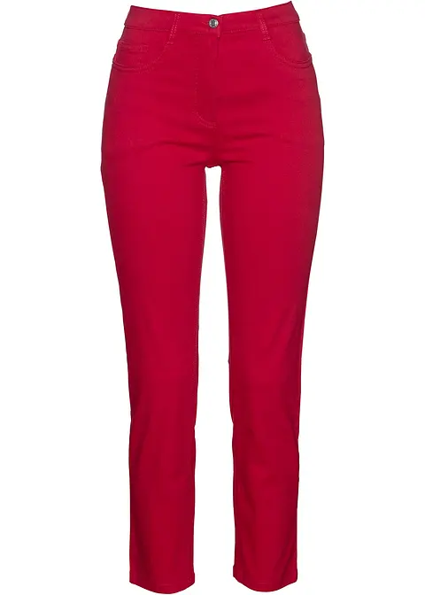 7/8-Stretchhose in rot von vorne - bonprix