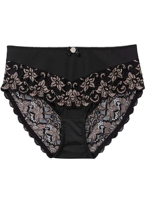 Maxislip in schwarz von vorne - bonprix