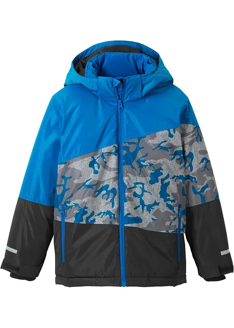 Jungen Skijacke in blau von vorne - bpc bonprix collection