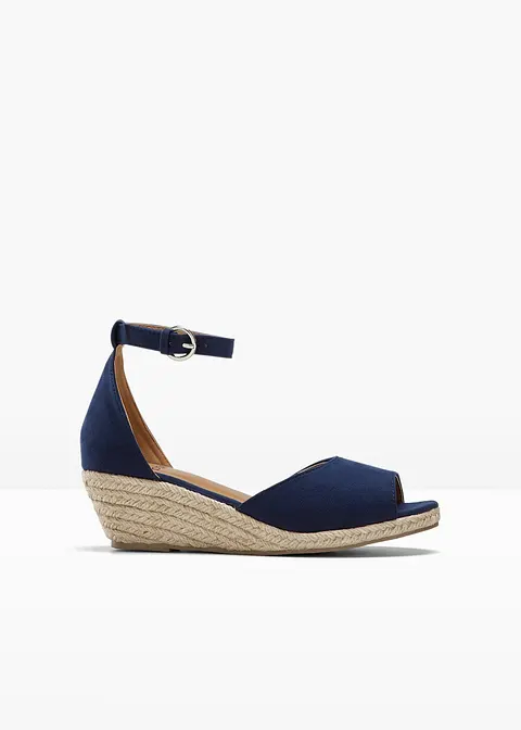 Keilsandalette in blau - bpc bonprix collection