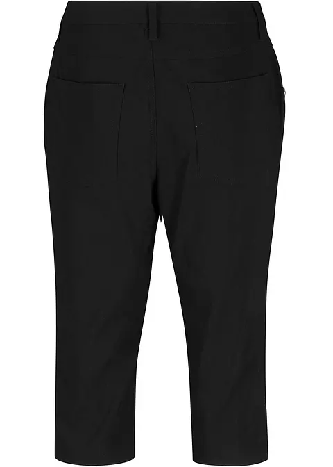 Bengalin-Bermuda in schwarz von hinten - bonprix