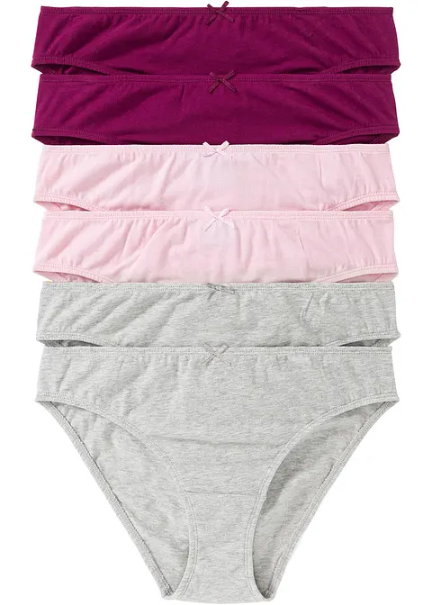 Slip (6er Pack) in lila von vorne - bonprix