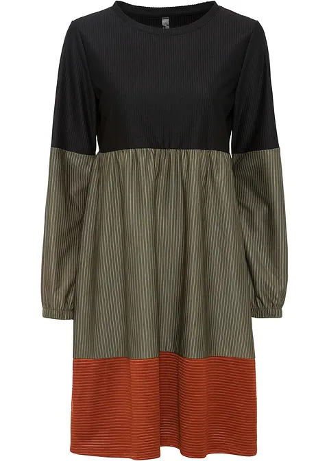 Minikleid in schwarz von vorne - bonprix