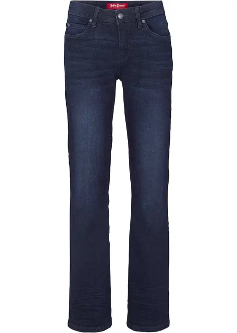 Stretch-Jeans, Bootcut in blau von vorne - bonprix