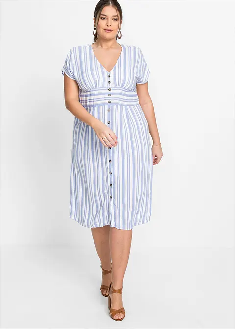 Kleid in lila von vorne (Totalaufnahme) - bonprix