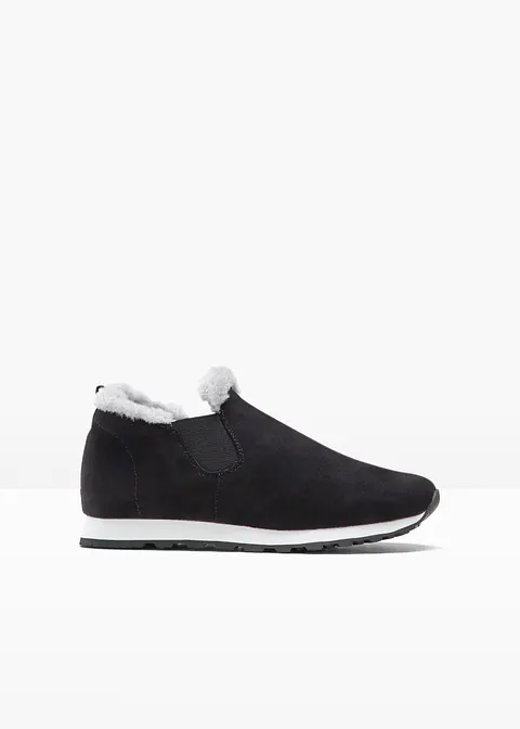 Sneaker in schwarz von vorne - bonprix