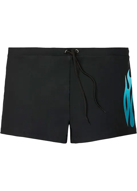 Badehose Herren in schwarz von vorne - bonprix