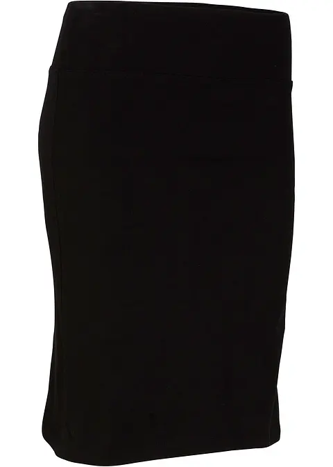Jersey-Rock mit Radlerhose in schwarz von vorne - bonprix