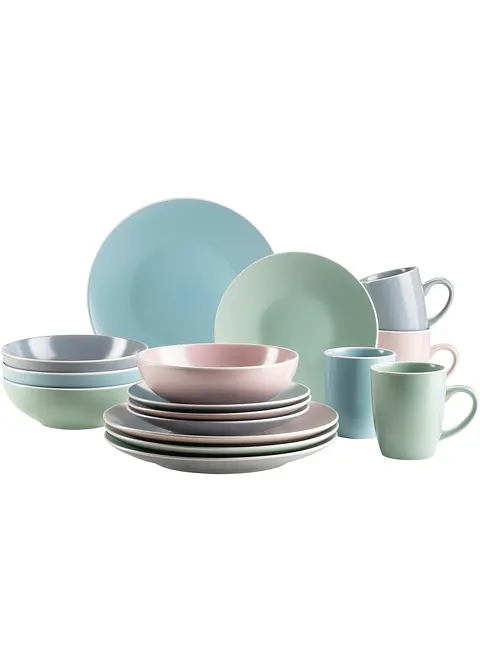 Geschirr-Set (16-tlg.Set) in bunt - bpc living bonprix collection