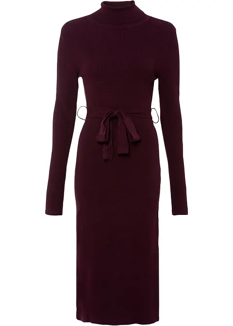 Strickkleid in braun von vorne - bonprix