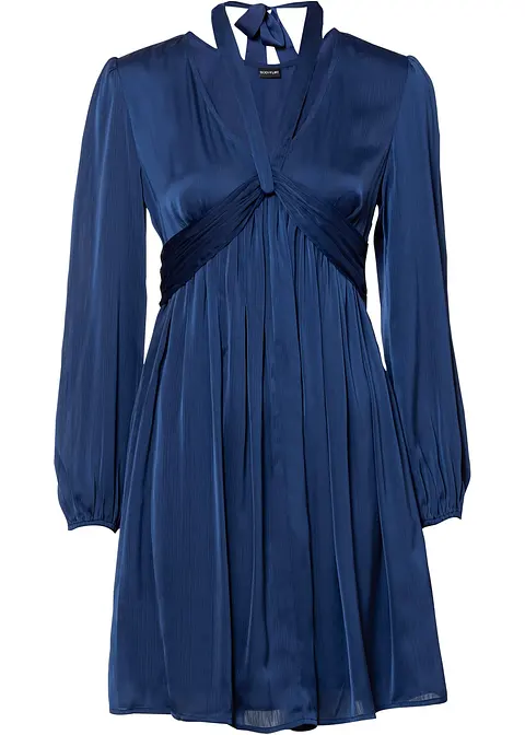 Kleid in blau von vorne - BODYFLIRT