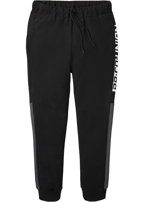 Jogginghose in schwarz von vorne - bonprix