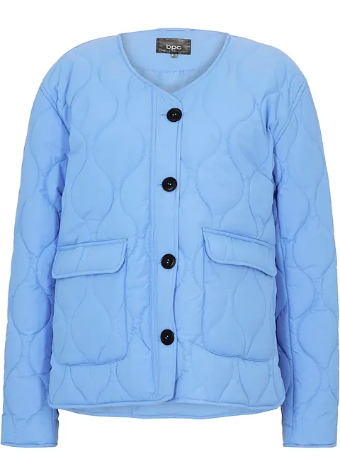 Oversize Steppjacke mit recyceltem Polyester in blau von vorne - bpc bonprix collection