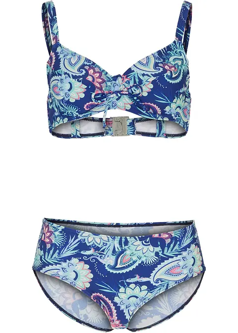 Minimizer Bügel Bikini (2-tlg. Set) in blau von vorne - bonprix