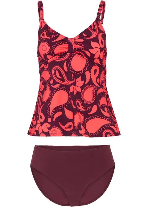 Tankini (2-tlg. Set) in lila von vorne - bpc bonprix collection