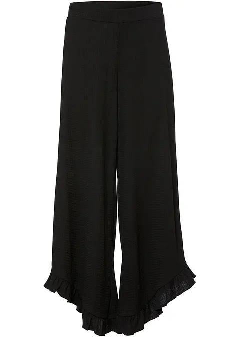 Schlupfhose in schwarz von vorne - bonprix