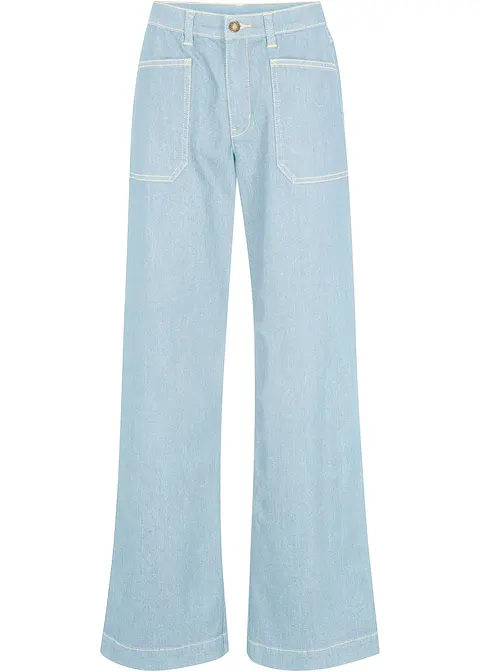 Komfort-Stretch-Jeans, Wide in blau - John Baner JEANSWEAR