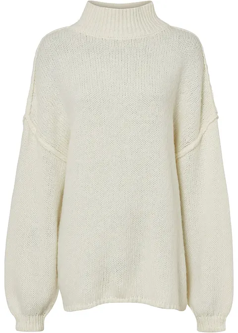 Pullover in weiß von vorne - bonprix