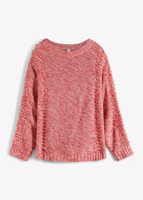 Strickpullover  in pink von vorne - RAINBOW