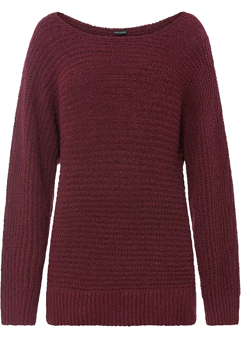 Pullover in rot von vorne - BODYFLIRT