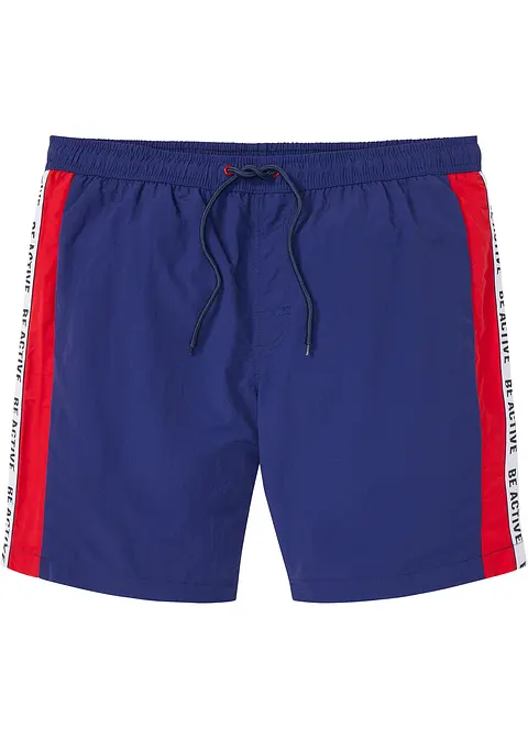 Badeshorts Herren in blau von vorne - bpc bonprix collection