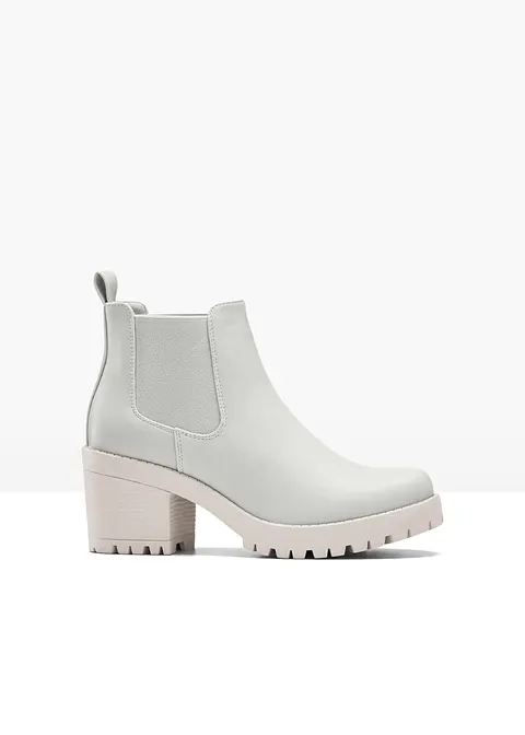 Chelsea Boot in beige von vorne - bonprix