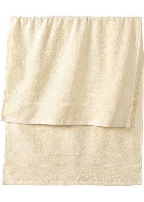 Handtuch in weicher Qualität in beige - bonprix