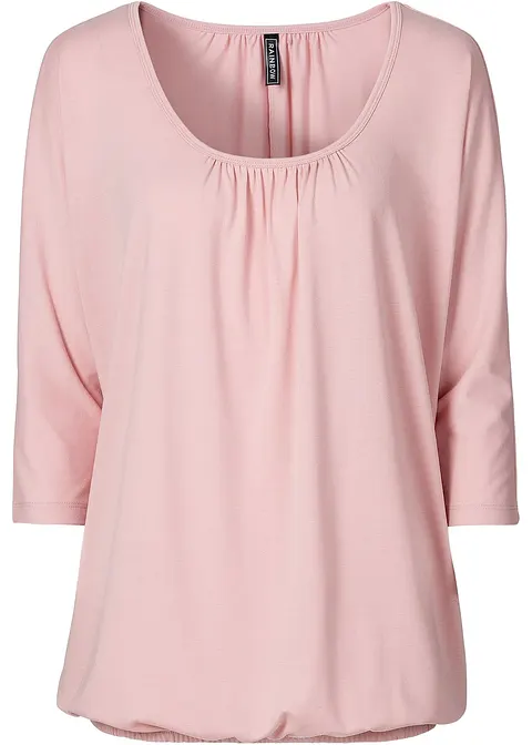 Oversize-Shirt in rosa von vorne - bonprix