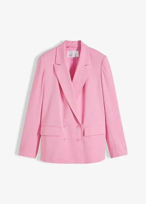 Oversized Blazer in rosa von vorne - bonprix