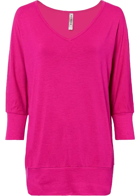 Oversize-Shirt in pink von vorne - bonprix