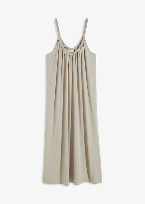 Jerseykleid aus softem Modal-Mix in grau von vorne - bonprix