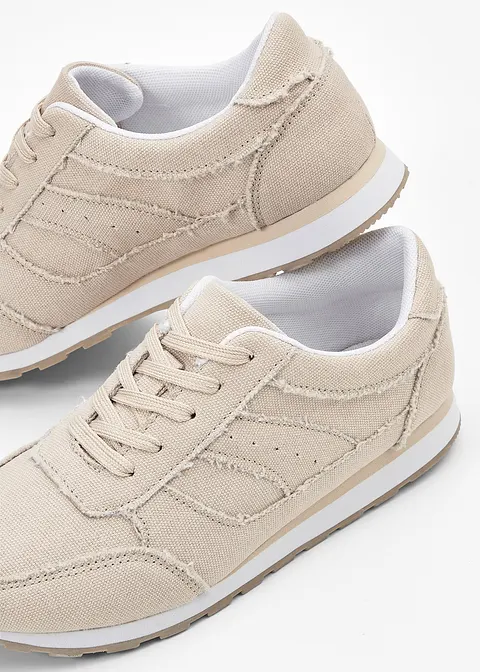 Sneaker in beige - bonprix