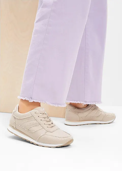 Sneaker in beige - bonprix