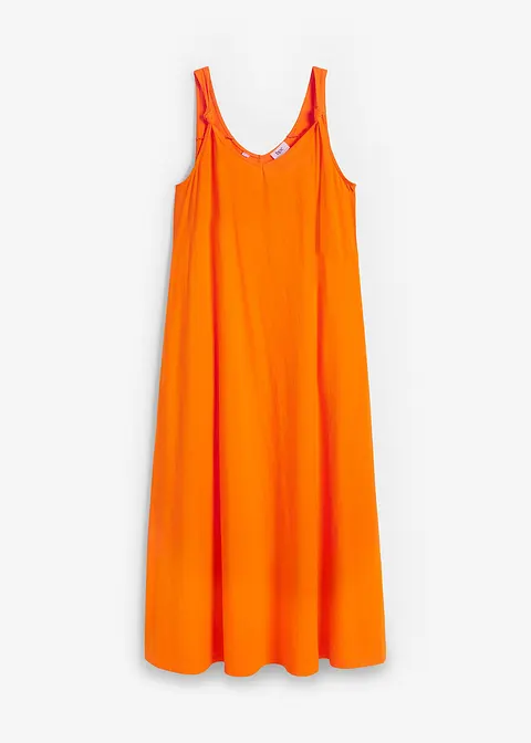 Jerseykleid aus Bio-Baumwolle in orange von vorne - bonprix