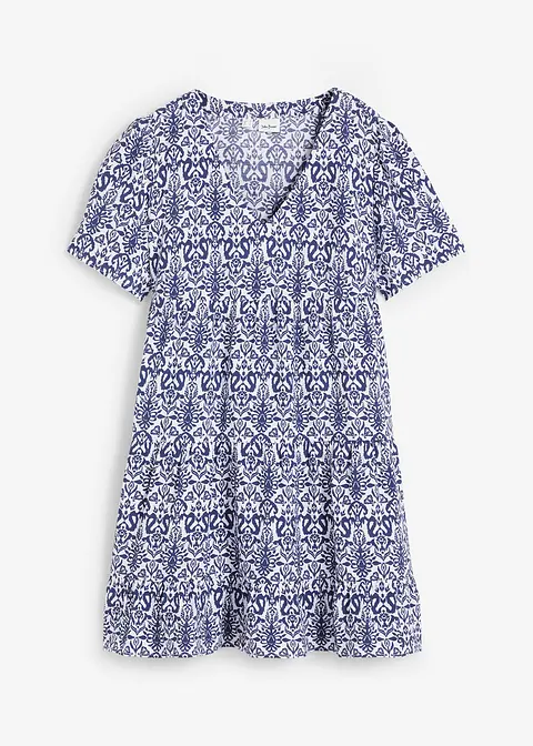 Minikleid in blau von vorne - bonprix