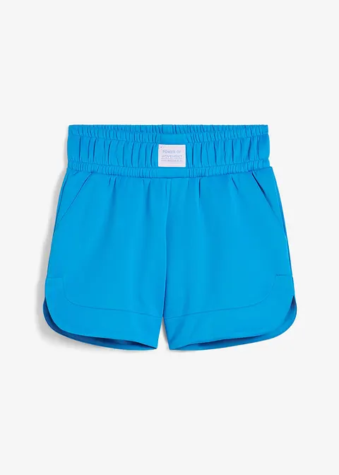 Sweat-Shorts, schnelltrocknend in blau von vorne - bpc bonprix collection